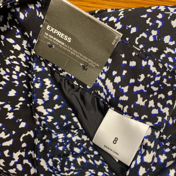 EXPRESS silky shortie super high rise shorts w/belt size 8 NWT - Picture 7 of 10